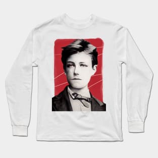 French Surrealist Poet Arthur Rimbaud illustration Long Sleeve T-Shirt